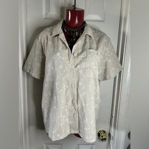 Jeno Neuman Buttoned Blouse size PM NWT